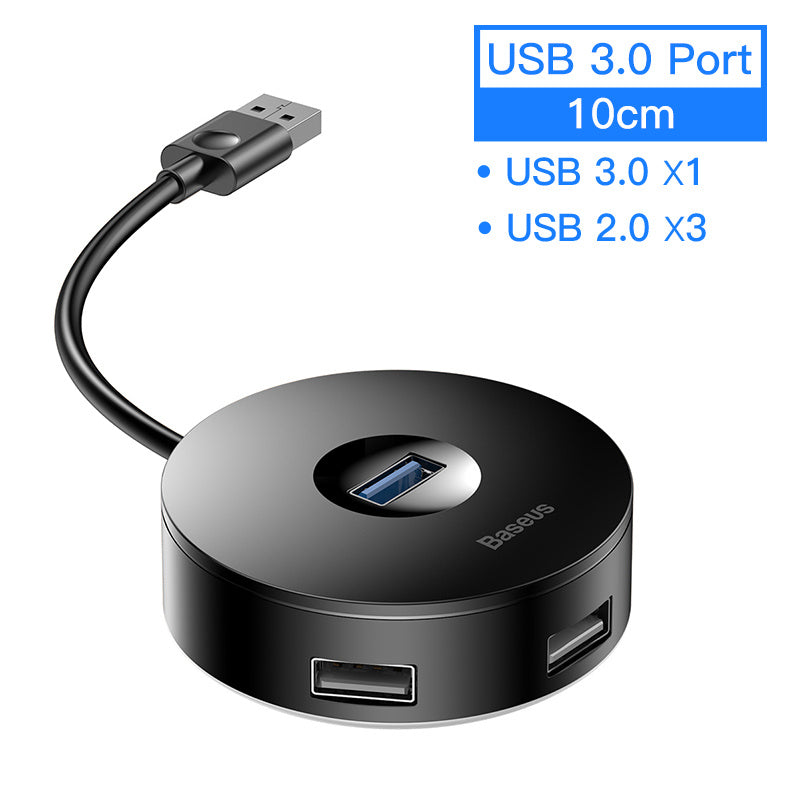 Hub portable usb adaptateur hub boîte ronde