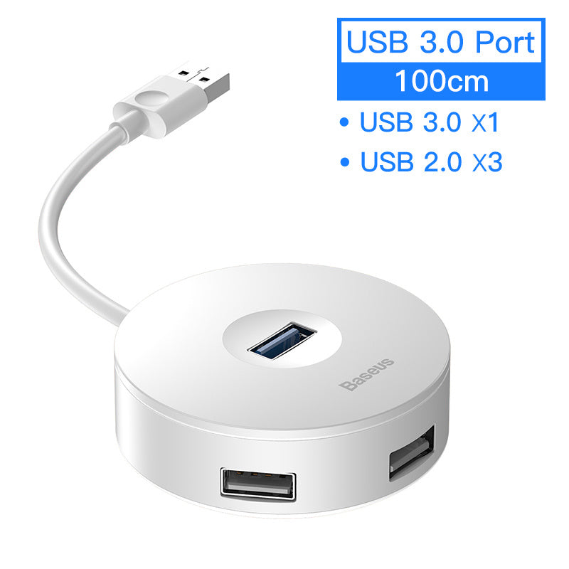 Hub portable usb adaptateur hub boîte ronde